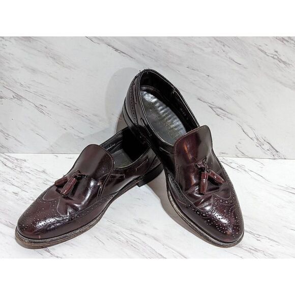 Dexter Men's Brown Leather Tasseled Loafer Size 9.5N - Picture 1 of 7